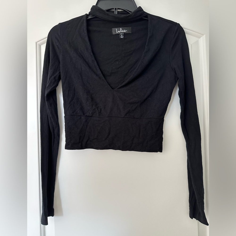Lulus long sleeve crop top